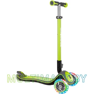 Самокат Globber Elite Deluxe Lights (зеленый)